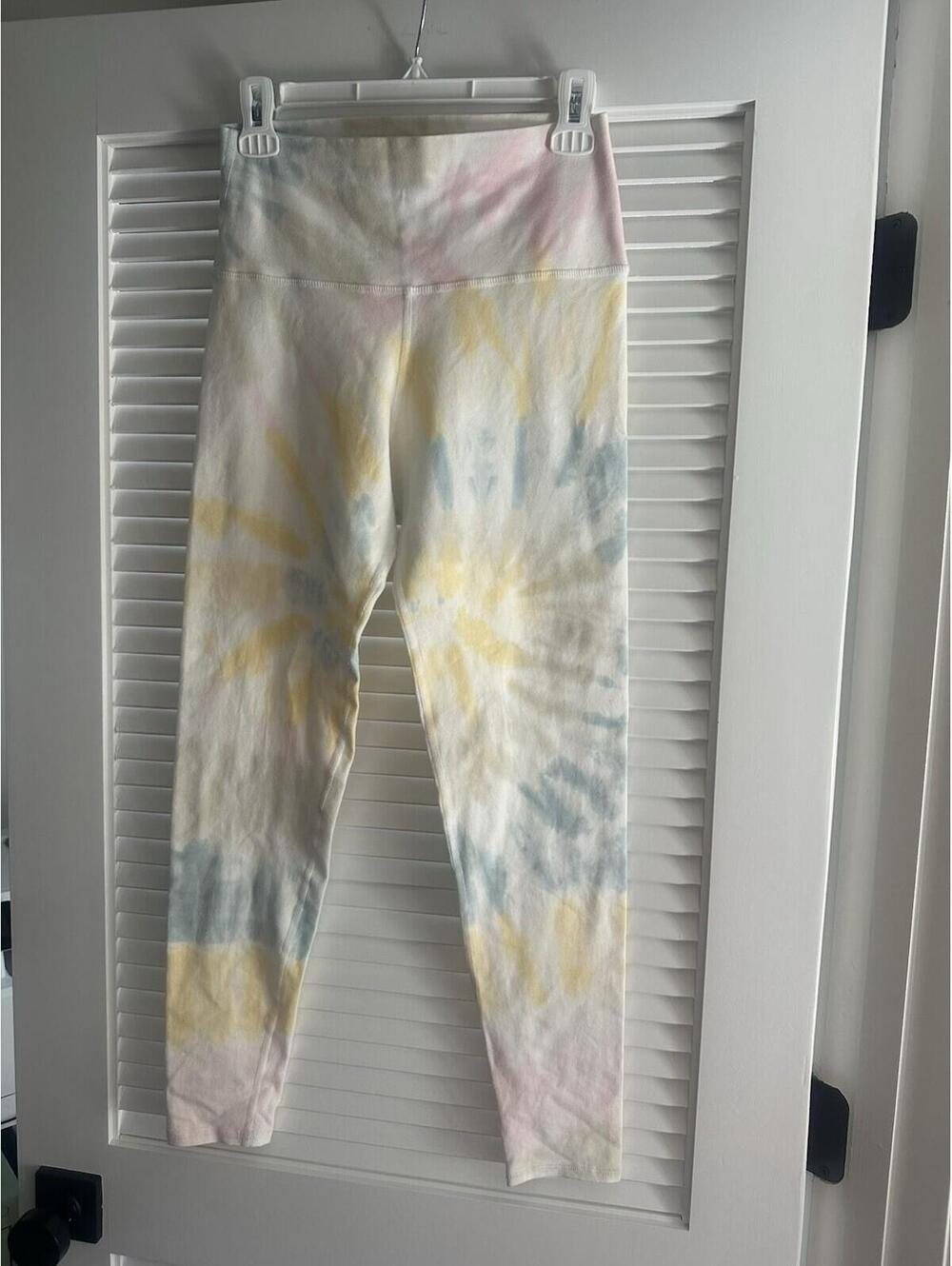 Electric & Rose Women's Leggings Size Large, Tie Dye